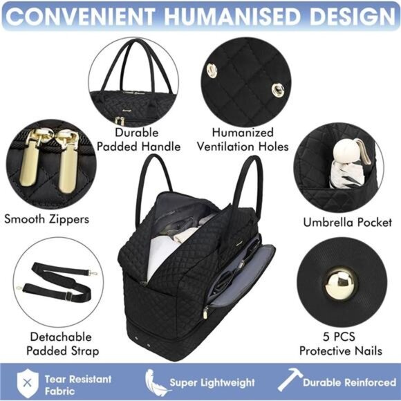 Large Women Travel Duffle Bag - Picture 3 of 7